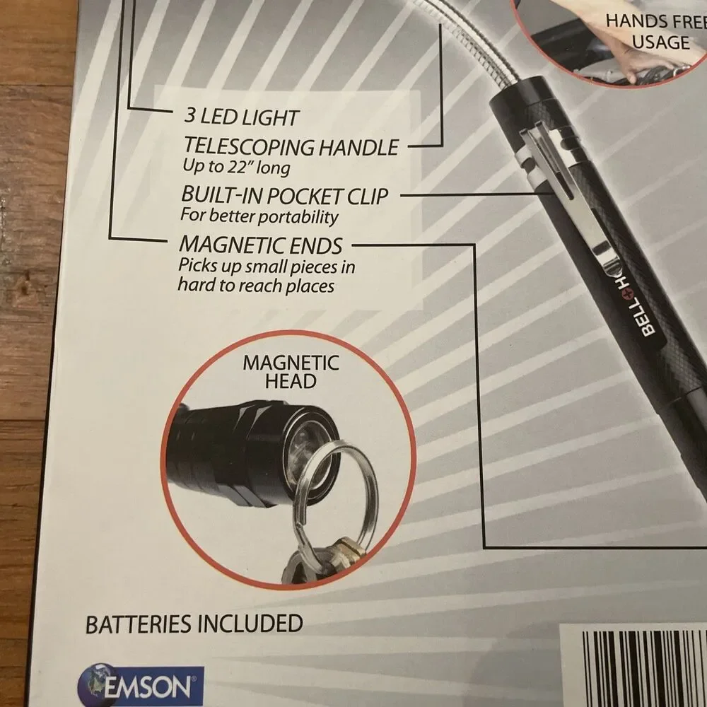 Bell and Howell Telescopic Light As Seen On TV Extends To 22” Magnetic - Picture 12 of 12